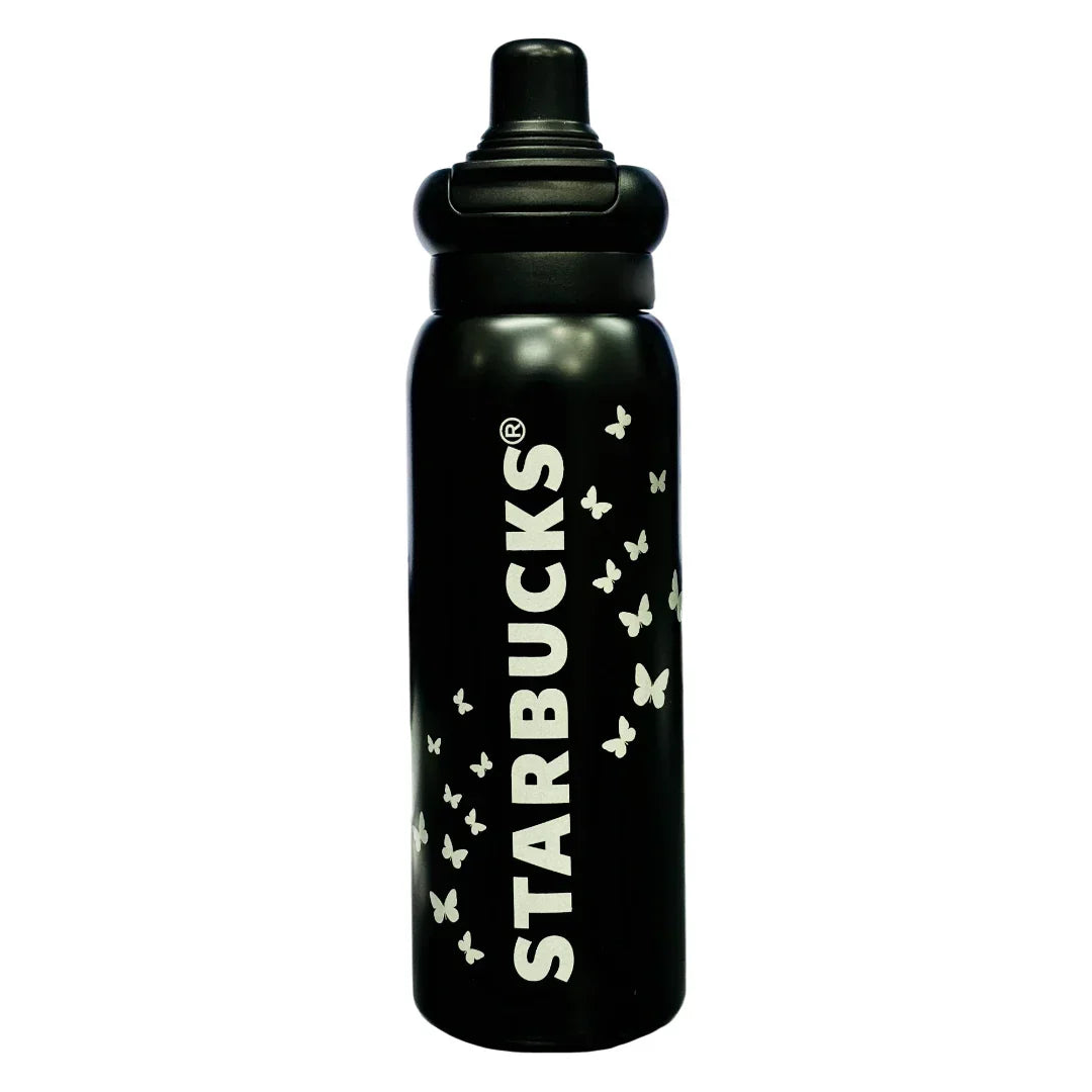 Starbucks Dual-Sip Insulated Bottle for Hot & Cold Drinks 500 ML (Black) - Jaiman Toys
