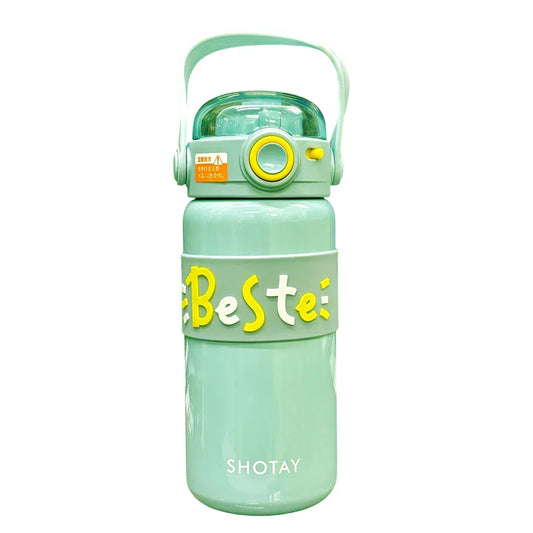 Shotay Steel Water Bottle Kids | 500 ML (Green) - Jaiman Toys