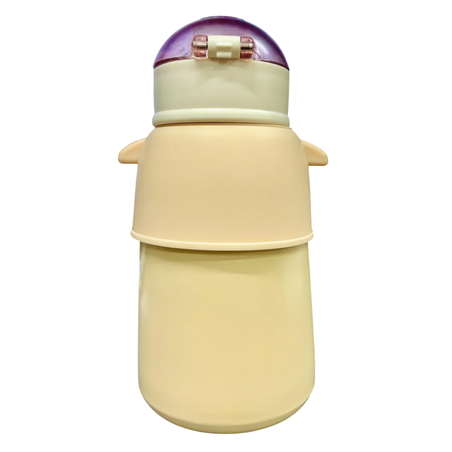 Happy Baby Bear Stainless Steel Water Bottle For Kids 600 ML (Cream) - Jaiman Toys