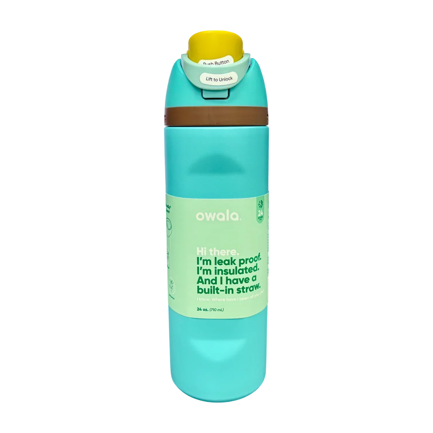 Owala FreeSip Insulated Stainless Steel Water Bottle with Straw for Sports, Travel, and School 24 OZ | 710 ML (Blue) - Jaiman Toys