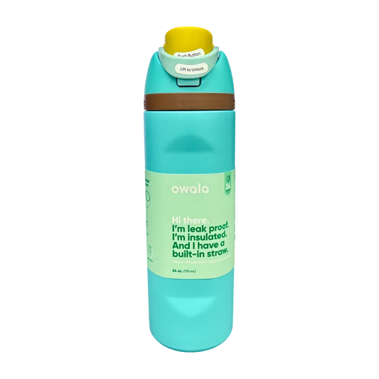 Owala FreeSip Insulated Stainless Steel Water Bottle with Straw for Sports, Travel, and School 24 OZ | 710 ML (Blue) - Jaiman Toys