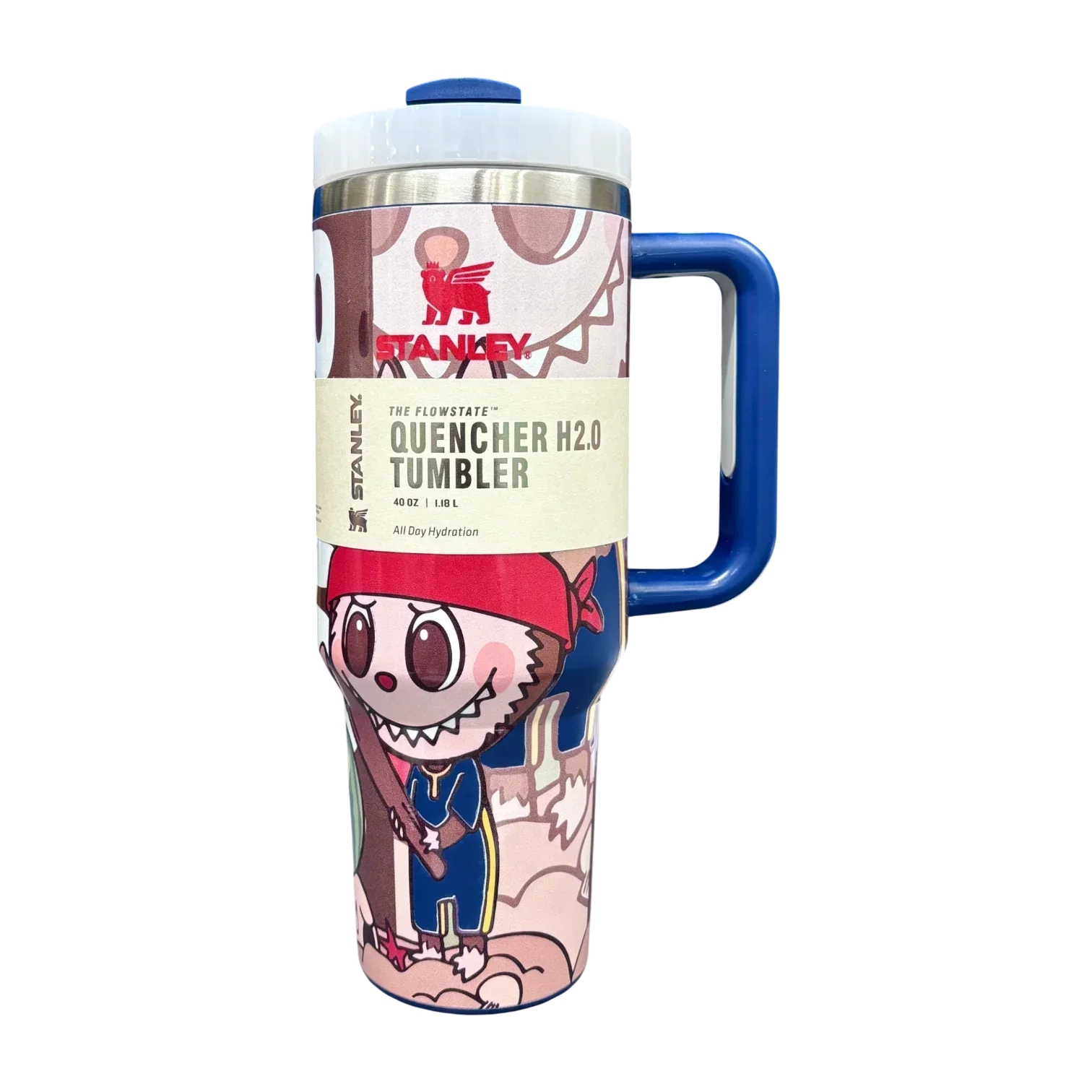 Stanley X Labubu The Quencher H2.0 FlowState™ Tumbler | 1.18L with Straw for Water (40 oz) - Jaiman Toys