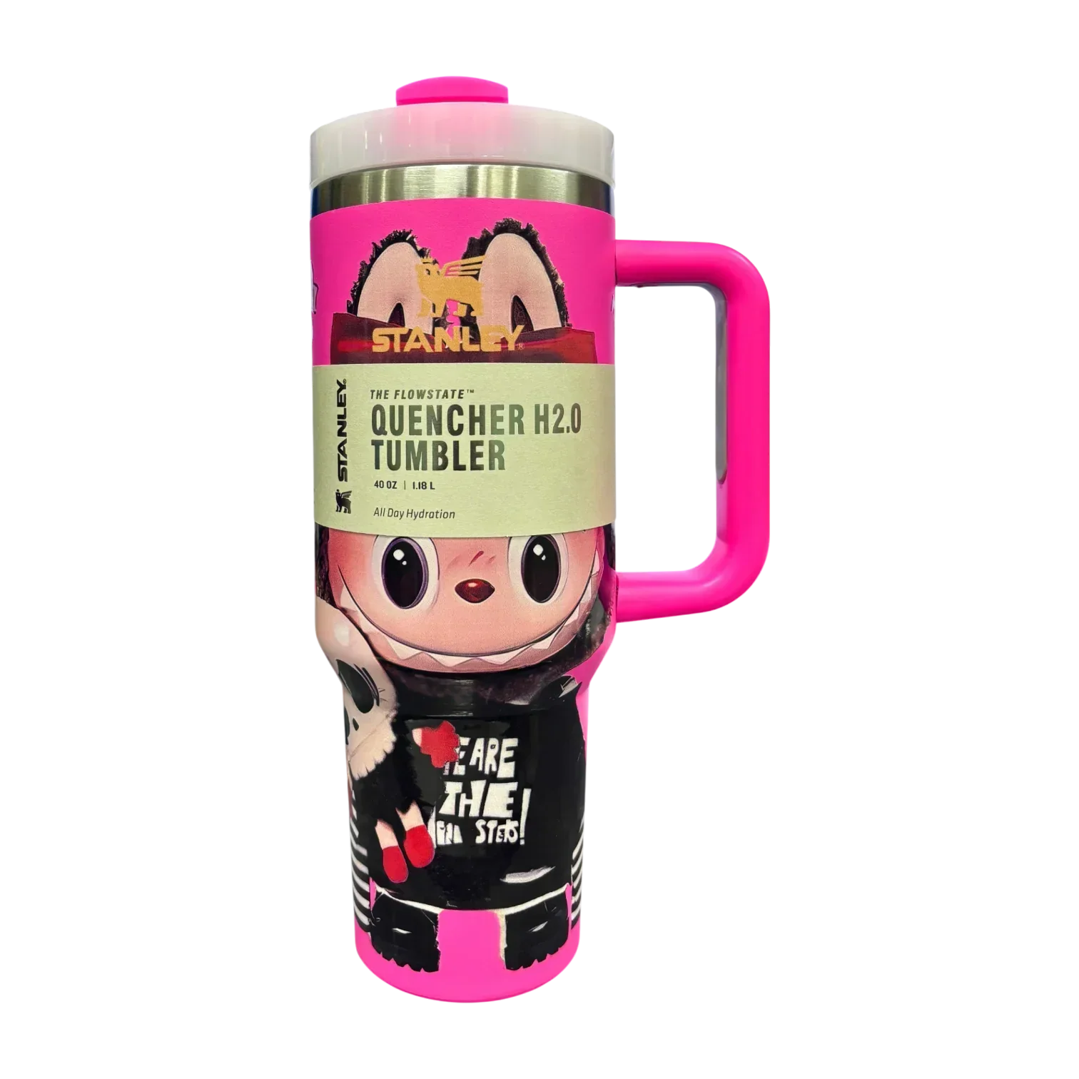 Stanley X Labubu The Quencher H2.0 FlowState™ Tumbler | 1.18L with Straw for Water (40 oz) - Jaiman Toys