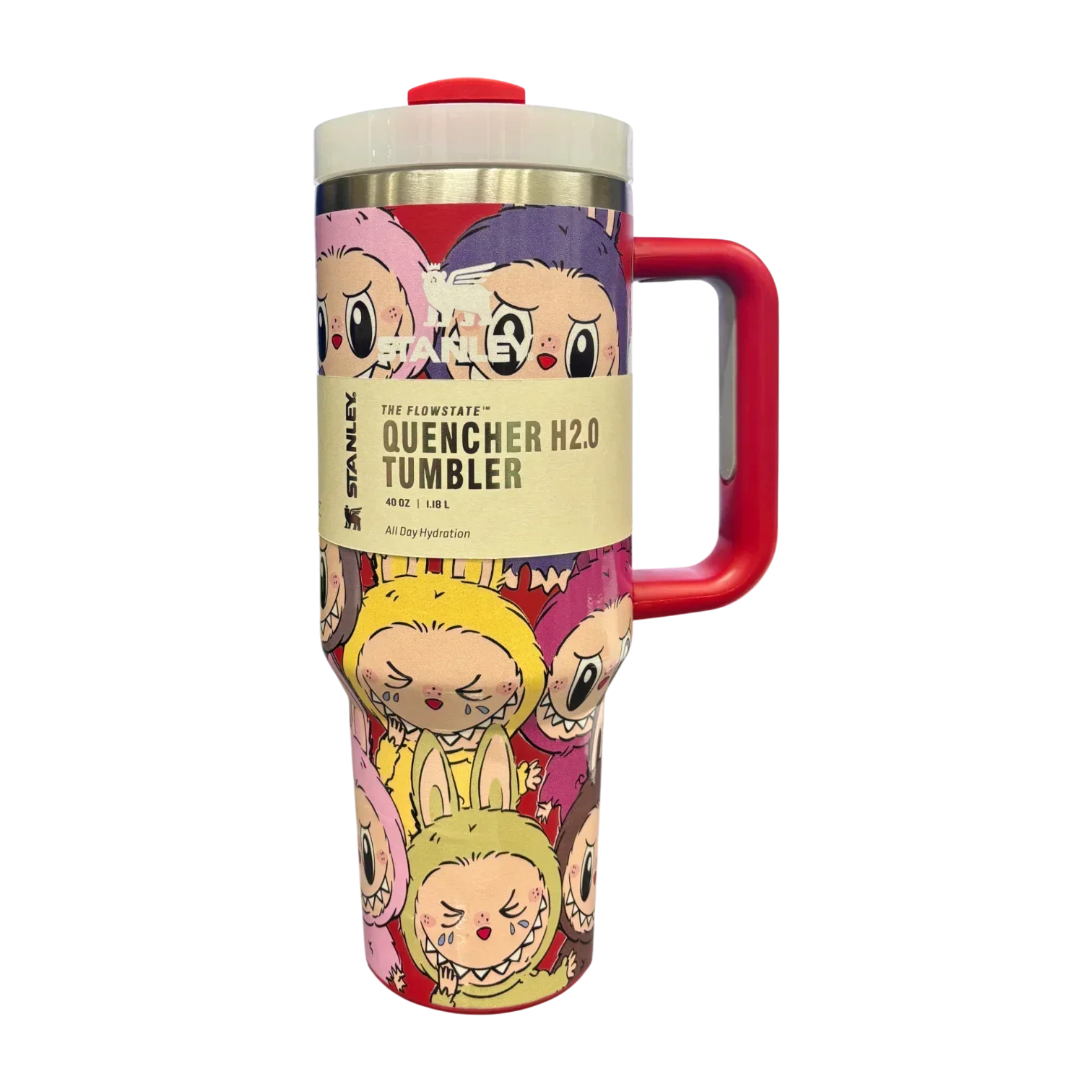 Stanley X Labubu The Quencher H2.0 FlowState™ Tumbler | 1.18L with Straw for Water (40 oz) - Jaiman Toys