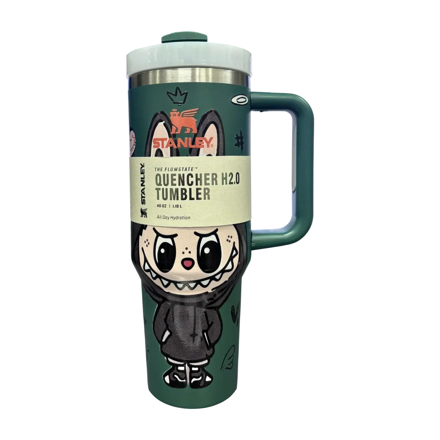 Stanley X Labubu The Quencher H2.0 FlowState™ Tumbler | 1.18L with Straw for Water (40 oz) - Jaiman Toys