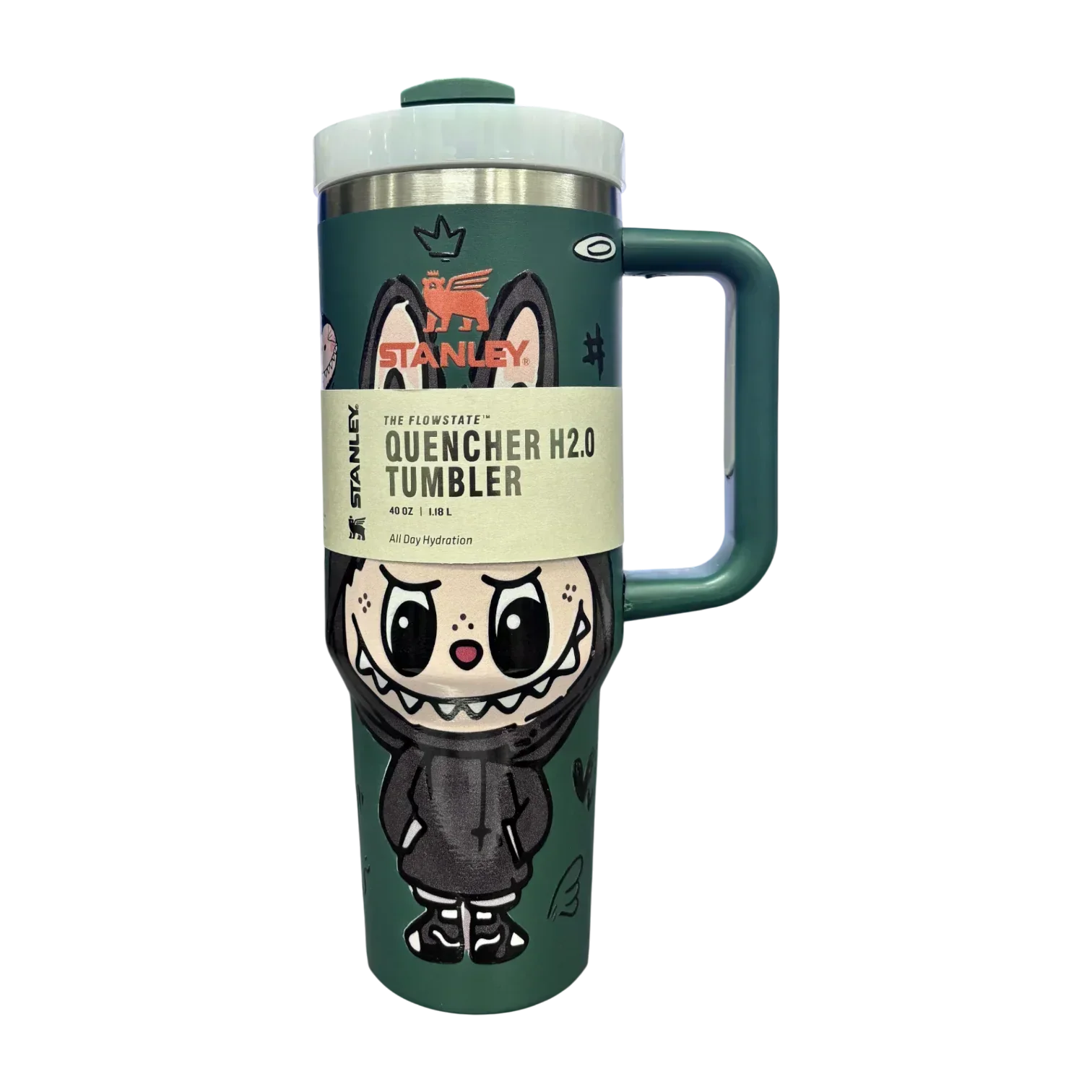 Stanley X Labubu The Quencher H2.0 FlowState™ Tumbler | 1.18L with Straw for Water (40 oz) - Jaiman Toys