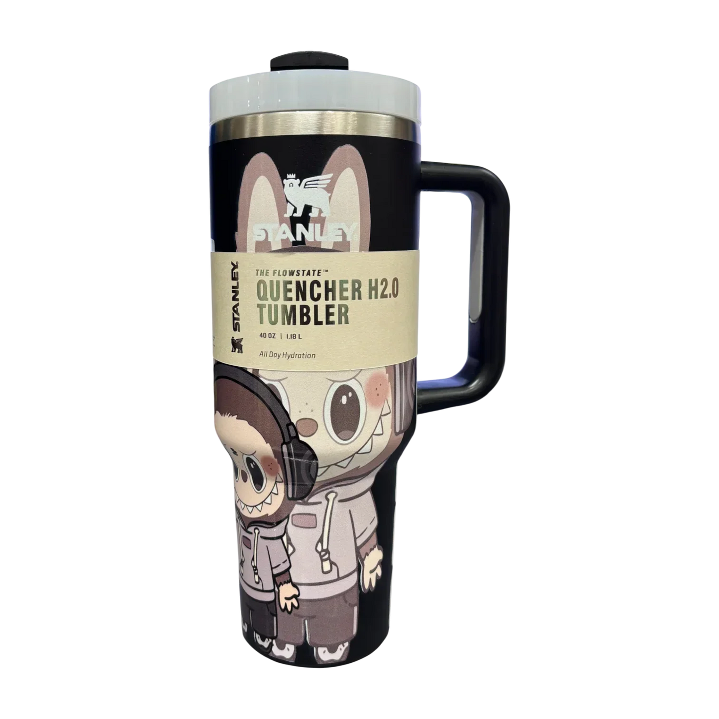 Stanley X Labubu The Quencher H2.0 FlowState™ Tumbler | 1.18L with Straw for Water (40 oz) - Jaiman Toys