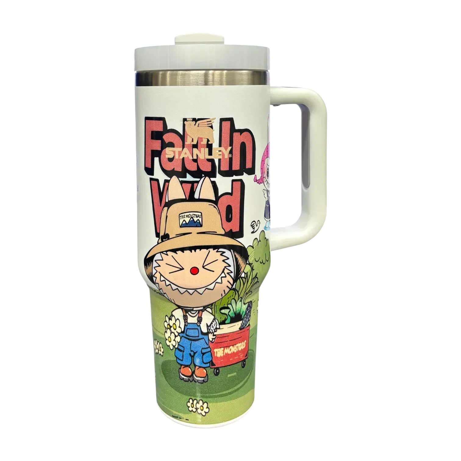 Stanley X Labubu The Quencher H2.0 FlowState™ Tumbler | 1.18L with Straw for Water (40 oz) - Jaiman Toys