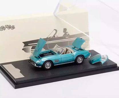 GFCC 1:64 Scale 1960 SWB Ferrari 250GT California Green Convertible Diecast Car Model - Jaiman Toys