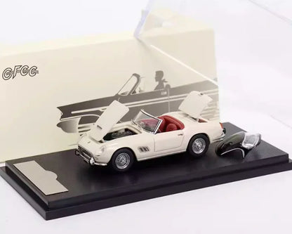 GFCC 1:64 Scale 1960 SWB Ferrari 250GT California White Convertible Diecast Car Model - Jaiman Toys