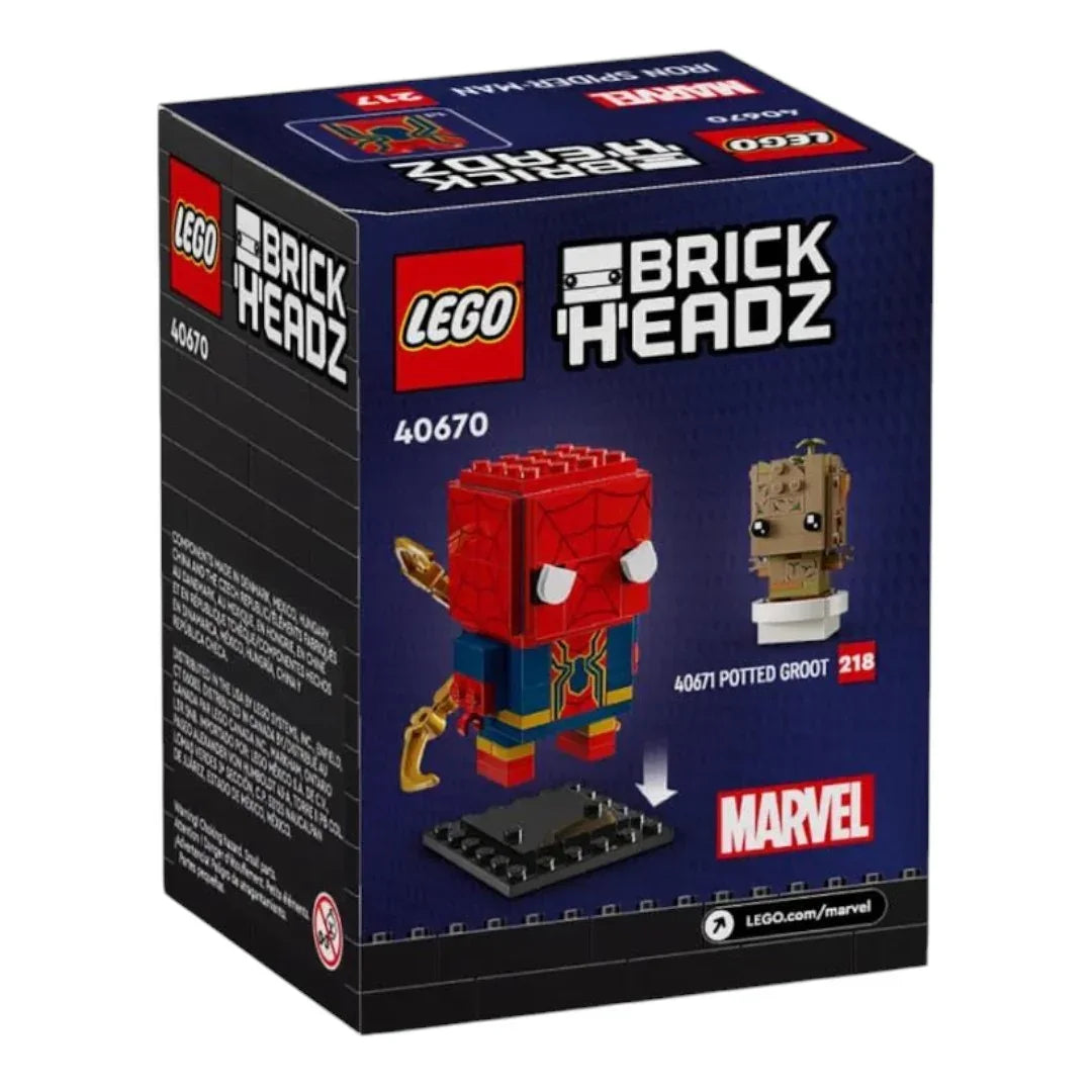 Lego 40670 BrickHeadz Iron Spider-Man (91 Pieces)