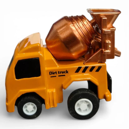 Joy Junction 1:64 Mini Racer Alloy Metal Cement Mixer Truck Toy with Pull-Back Function