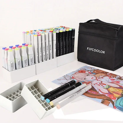 FlyCoolor Superior Twin Marker 3rd Generation Colour Set (24 Pcs) - Jaiman Toys