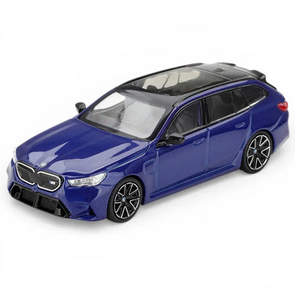 Mini GT 1:64 BMW M5 Touring G99 Marina Bay Blue Metallic RHD – Premium Diecast Scale Model Car