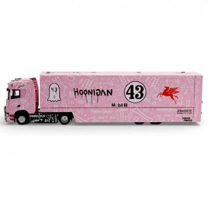 Maxwell 1:64 Scania S730 Pink Enclosed Double Deck Truck – Diecast Metal Collectible Model