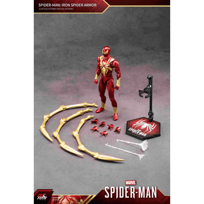 ZD Toys Marvel Spider-Man Iron Spider Armor | 1:10 Scale 7-Inch Highly Articulated Action Figure | Premium Marvel Collectible