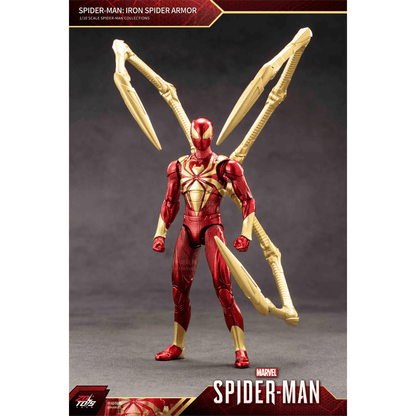 ZD Toys Marvel Spider-Man Iron Spider Armor | 1:10 Scale 7-Inch Highly Articulated Action Figure | Premium Marvel Collectible