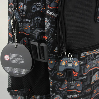 Smiggle Gaming Backpack for Kids (42cm) – Game On School Bag with Padded Front Pocket & Multiple Compartments