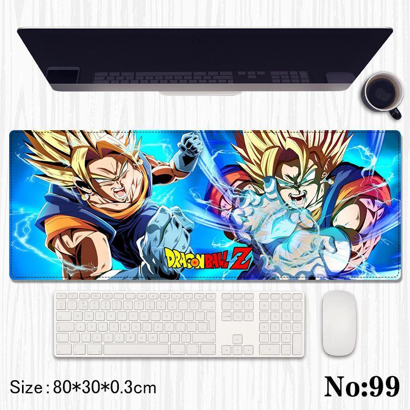 DragonBall Z Printed Mouse Pad, Desk Mat Rubber Base for Desktop , Laptop , Keyboard , Mouse - Jaiman Toys
