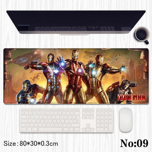 Iron man Printed Mouse Pad, Desk Mat Rubber Base for Desktop , Laptop , Keyboard , Mouse - Jaiman Toys