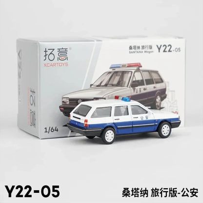 XCARTOYS 1:64 VW Santana Wagon Police Diecast | Chinese Police Livery | Y22-05
