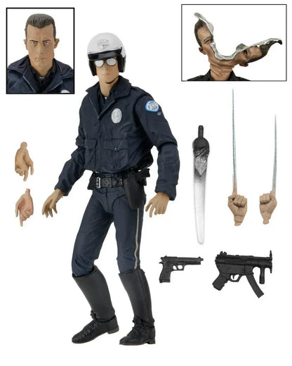 Terminator 2 T-1000 Motorcycle Cop Action Figure - 7-Inch Judgment Day Series (Age 17+) - Jaiman Toys