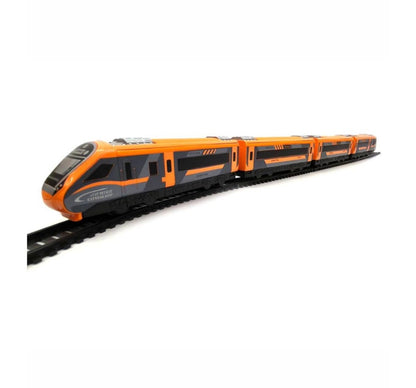 Centy Nav Bharat Electric Saffron Express Toy Train Set | Battery Operated | Age 3+