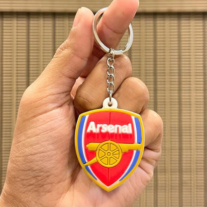 Arsenal F.C. Logo Rubber Keychain – Football Club Keyring for Fans