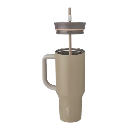 Owala FreeSip 40oz (1.18L) Insulated Tumbler with Handle & Straw | Stainless Steel Travel Mug
