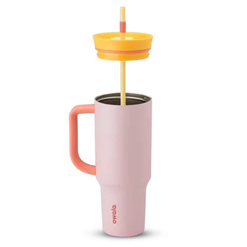 Owala FreeSip 40oz (1.18L) Insulated Tumbler with Handle & Straw | Stainless Steel Travel Mug