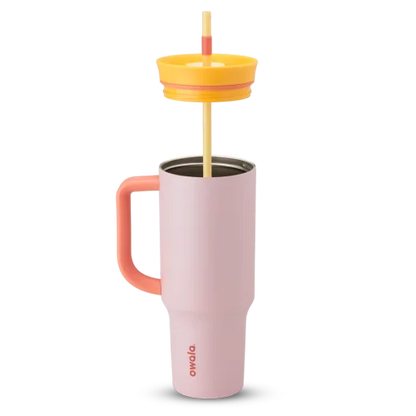 Owala FreeSip 40oz (1.18L) Insulated Tumbler with Handle & Straw | Stainless Steel Travel Mug