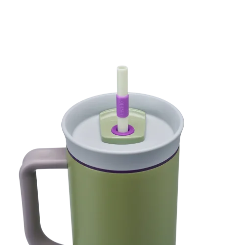 Owala FreeSip 40oz (1.18L) Insulated Tumbler with Handle & Straw | Stainless Steel Travel Mug