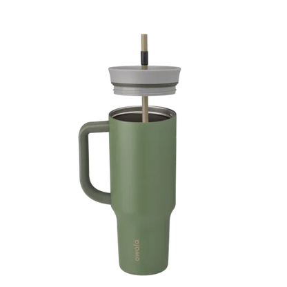 Owala FreeSip 40oz (1.18L) Insulated Tumbler with Handle & Straw | Stainless Steel Travel Mug