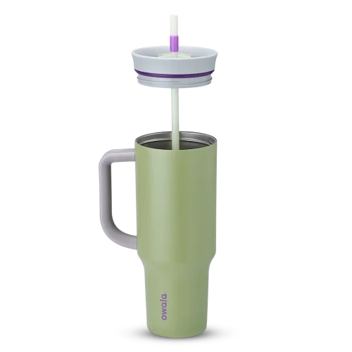 Owala FreeSip 40oz (1.18L) Insulated Tumbler with Handle & Straw | Stainless Steel Travel Mug