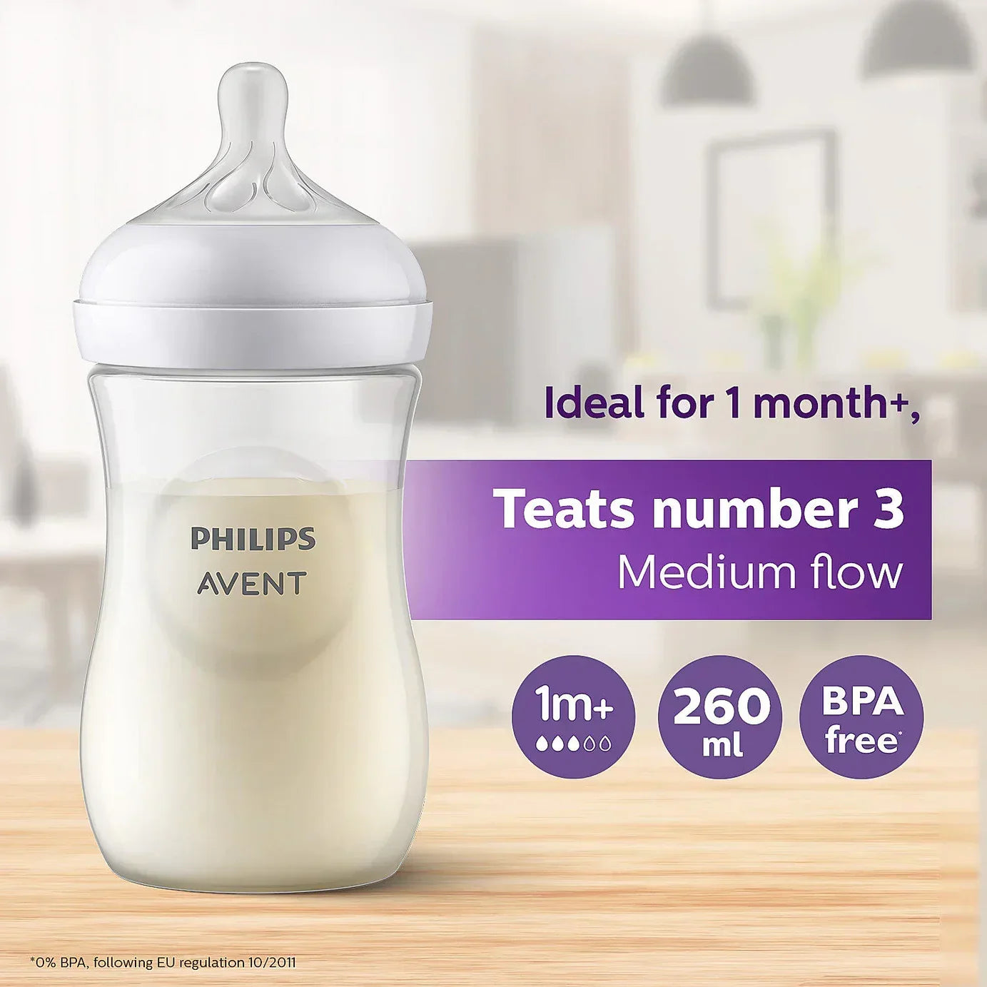 AVENT Philips Natural Response Feeding Bottle (2 Bottles)- 260ml/ 9 oz - Jaiman Toys