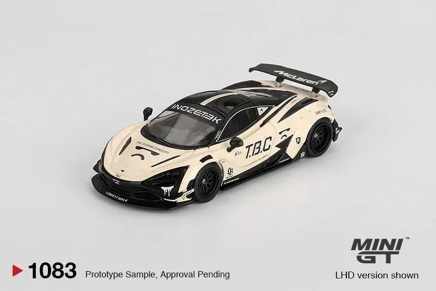 MINI GT 1:64 (Blister)- McLaren 720S LB-Works “The Boring Concept+Mazda RX-7 LB-Super Silhouette IMSA – White