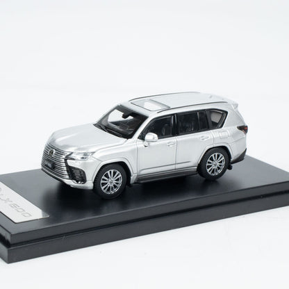 Lexus LX 600 1:64 Die-Cast SUV Model Car with Display Base | Premium Luxury SUV Collectible | Black & Silver Variants