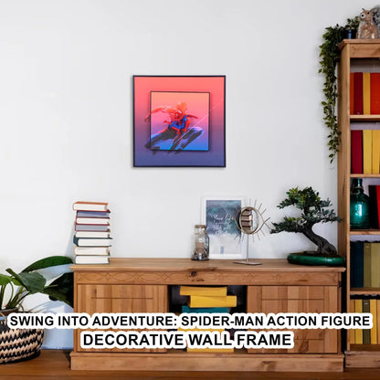 3D Spiderman Action Figure Decorative Wall Frames – 40x40 cm | Dynamic Superhero Wall Art for Collectors - Jaiman Toys