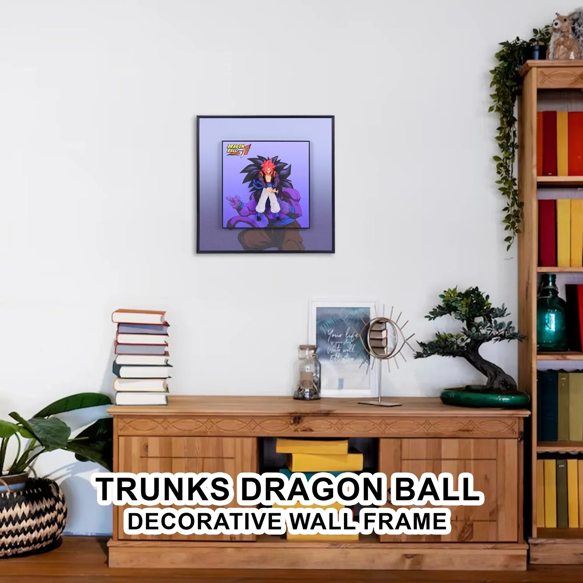 3D Goku From Dragon Ball Decorative Wall Frames – 40x40 cm | Dynamic Superhero Wall Art for Collector - Jaiman Toys