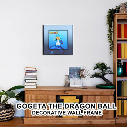 3D Blue Gogeta Dragon Ball Z Decorative Wall Frame – 40x40 cm | Dynamic Super Saiyan Wall Art for Anime Lovers & Collectors - Jaiman Toys