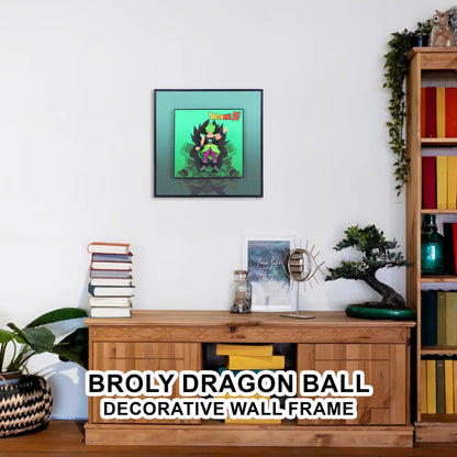 3D Broly From Dragon Ball Decorative Wall Frames – 40x40 cm | Dynamic Superhero Wall Art for Collectors - Jaiman Toys