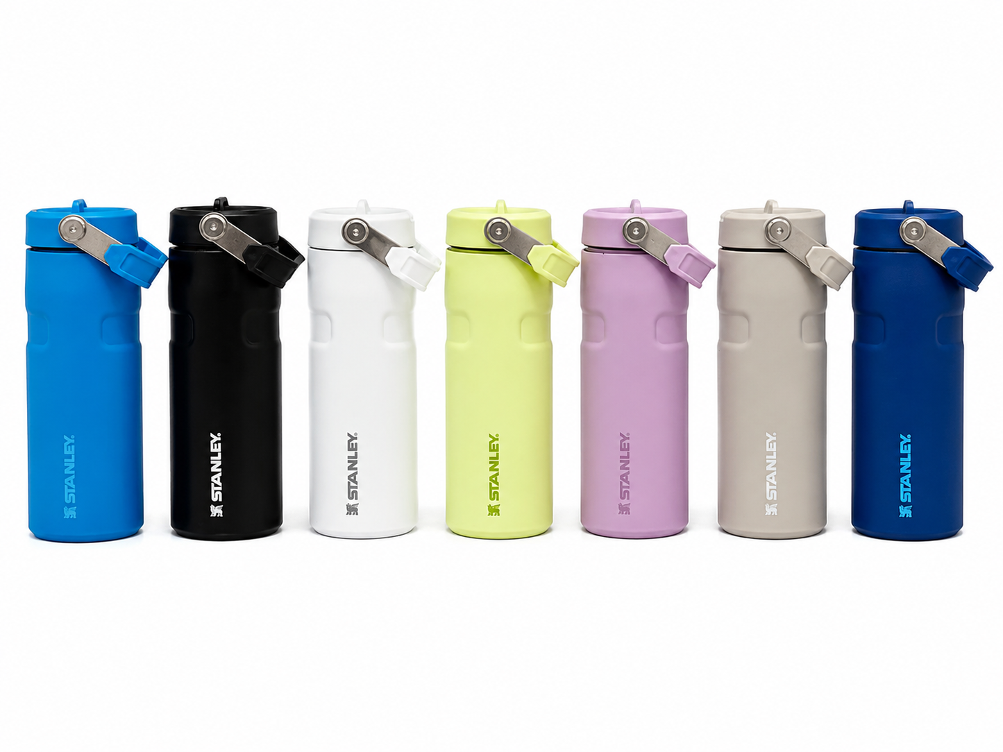 Stanley IceFlow Flip Straw Water Bottle 16oz (473ml) Vacuum Insulated Stainless Steel Bottle – Black