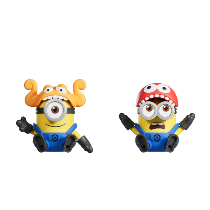 Blokees Minions Super Silly Fun Land Ride Daadoos Refrigerator Magnet | Official Licensed Collectible Fridge Magnet Figure