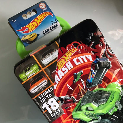 HOT WHEELS: METALLIC CAR CASE (STORES UP TO 18 CARS)
