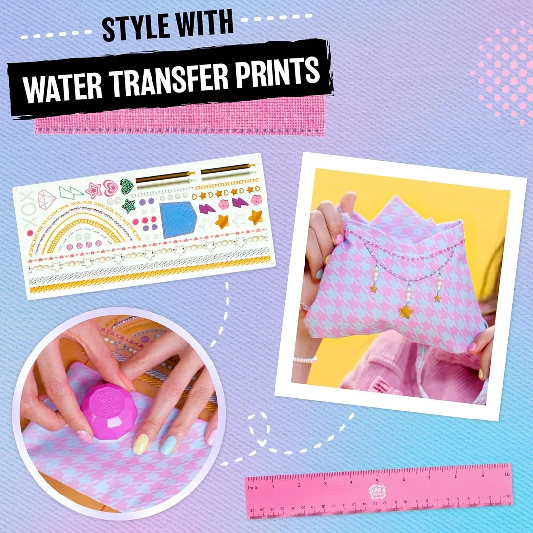 Cool Maker, Stitch ‘N Style Fashion Studio, Pre-Threaded Sewing Machine Toy with Fabric and Water Transfer Prints, Arts & Crafts Kids Toys - Jaiman Toys