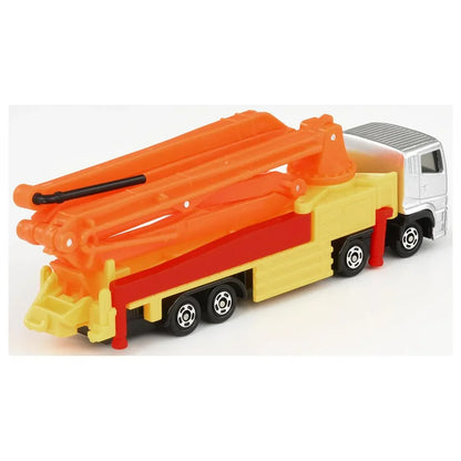 Takara Tomy Tomica No 127 Mitsubishi Fuso Super Grate Concrete Pumping Truck - Jaiman Toys
