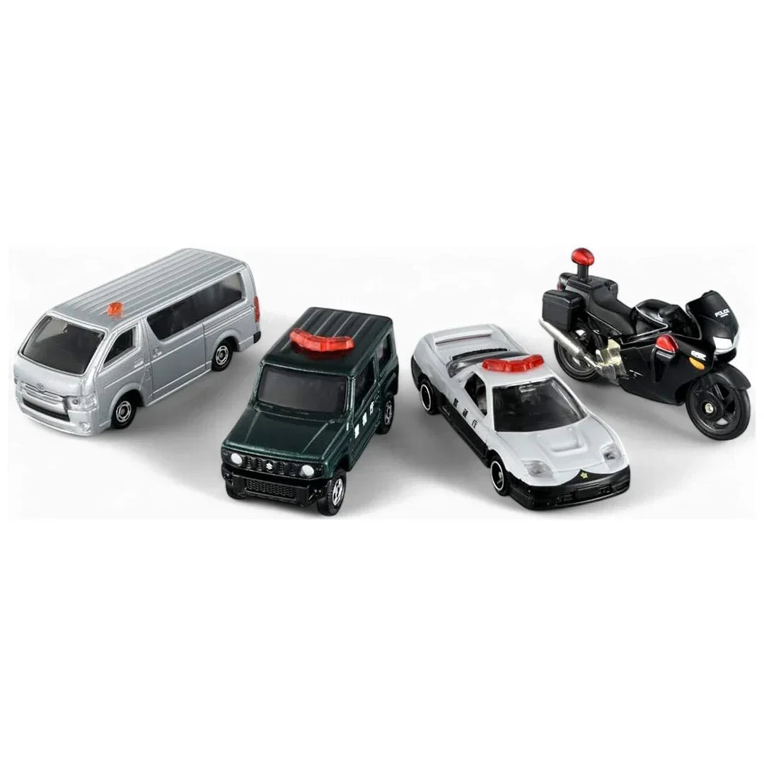 Takara Tomy Tomica Police Vehicle Collection 4 Pieces - Jaiman Toys