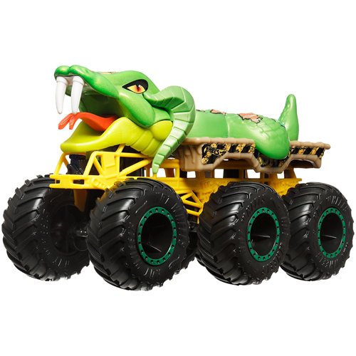 Hot Wheels Monster Trucks Big Rigs Cage Rattler – Snake-Themed Giant Truck Toy