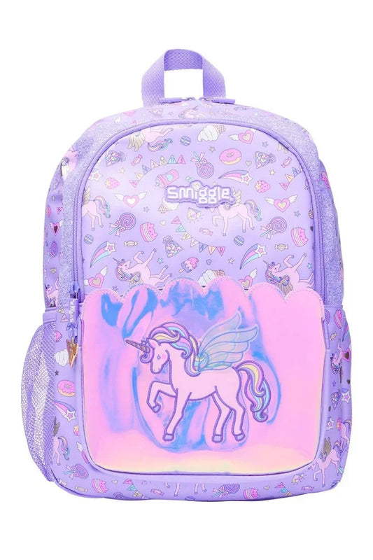 Smiggle School Bag : Unicorn Colorful & Stylish 16 Inch Backpack for Kids - Jaiman Toys