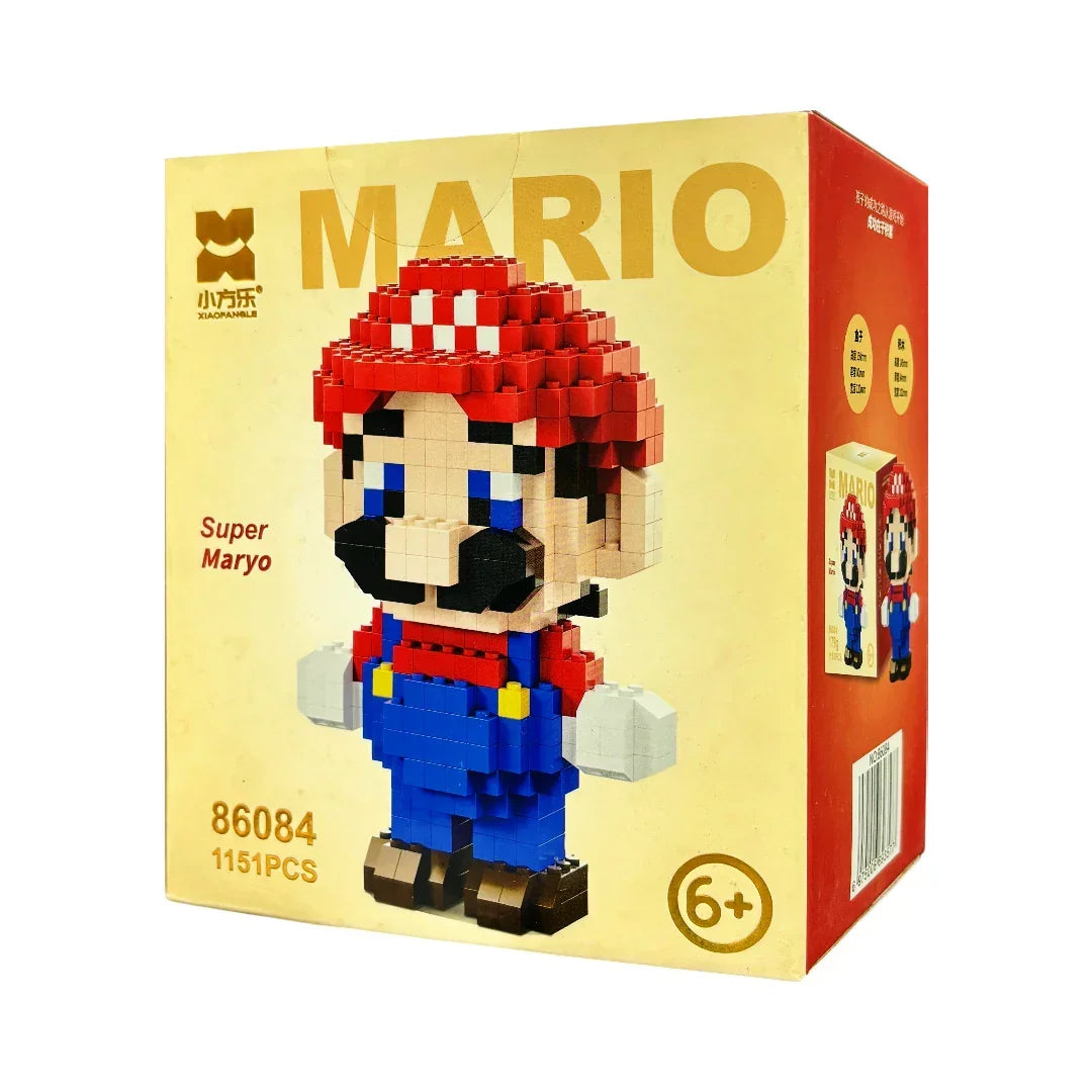 Mario Building Blocks Minifigure 5 Inch as Birthday Gift for Kids - Jaiman Toys